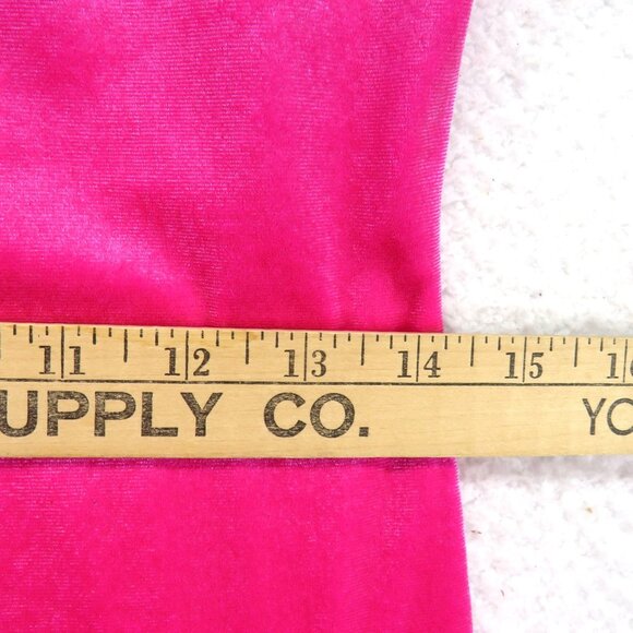 GB Dress Size Large Hot Pink Velvety Adjustable Spaghetti Strap Mini Bodycon New - Picture 9 of 10